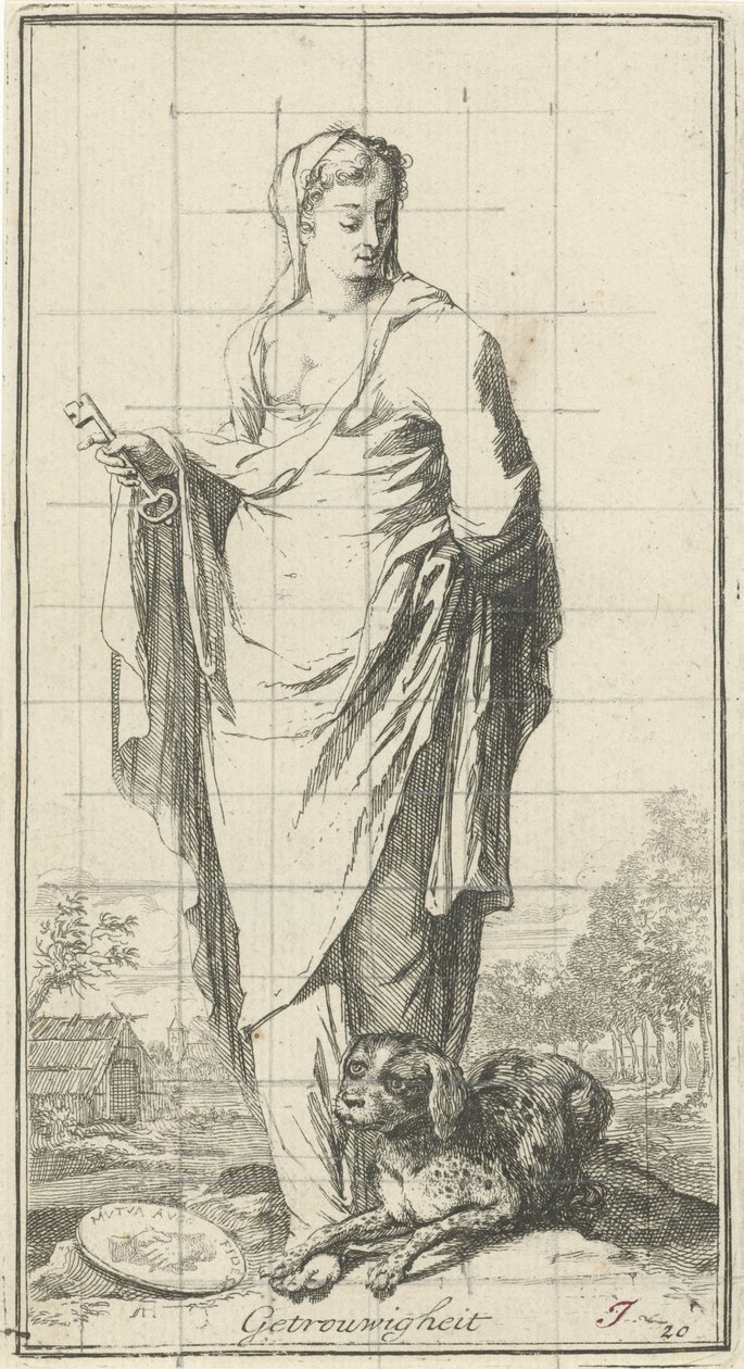 Personnification de la fidélité (Getrouwigheit, titre sur l
