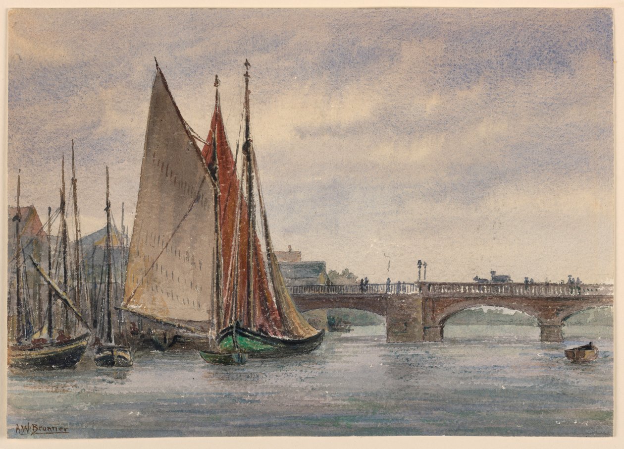 Bateaux à Trouville - Arnold William Brunner
