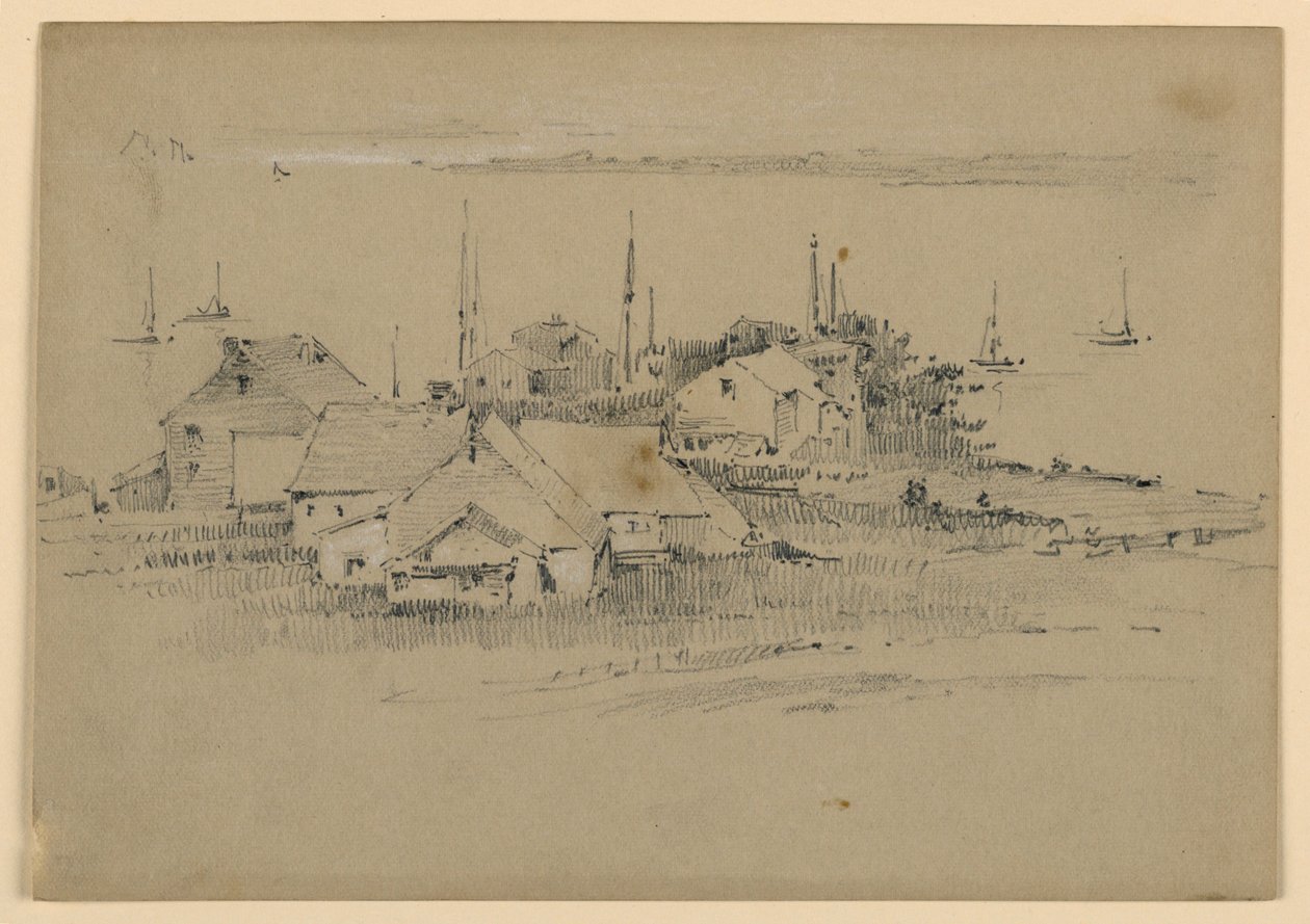 Village de pêcheurs - Arnold William Brunner
