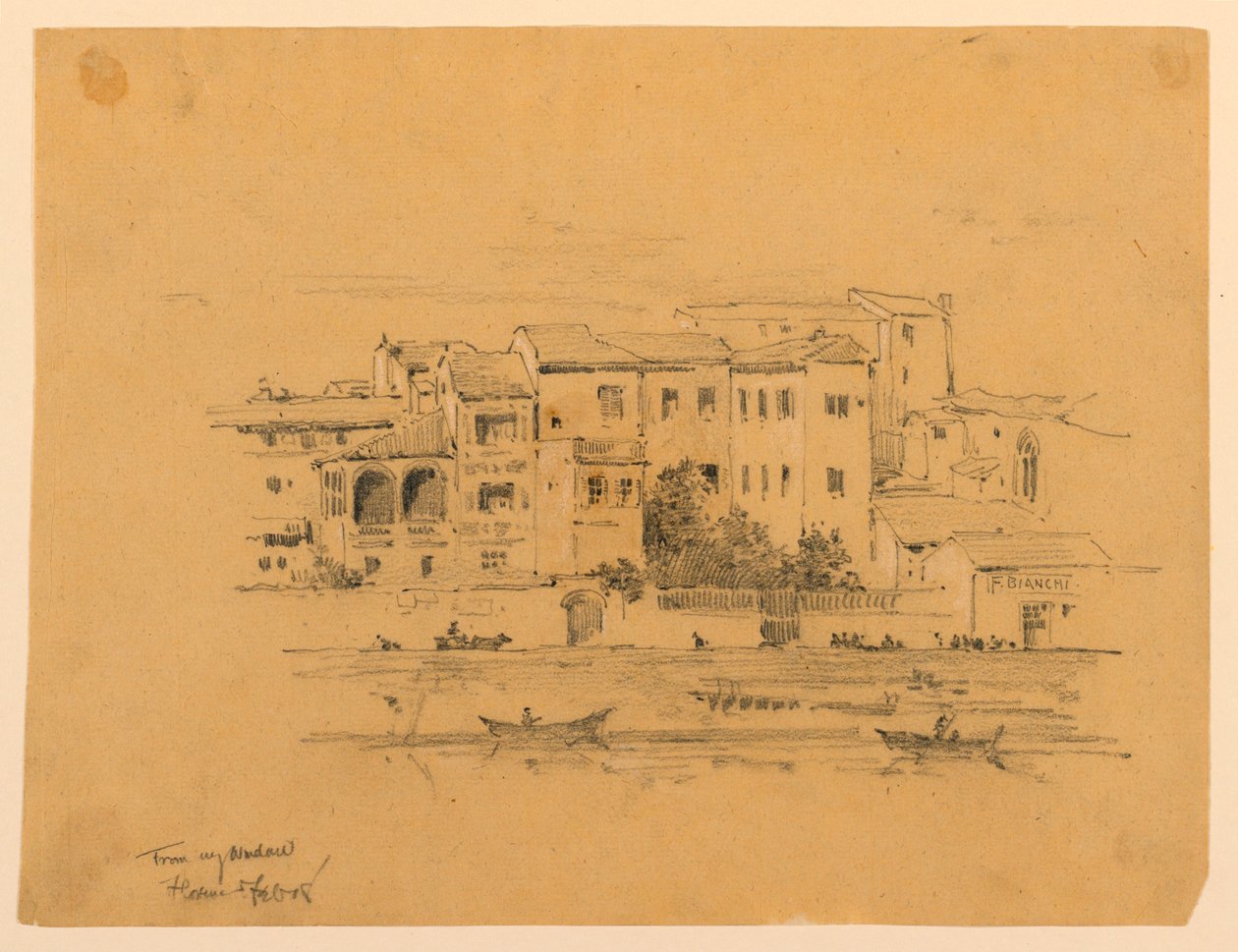 De ma fenêtre, Florence - Arnold William Brunner
