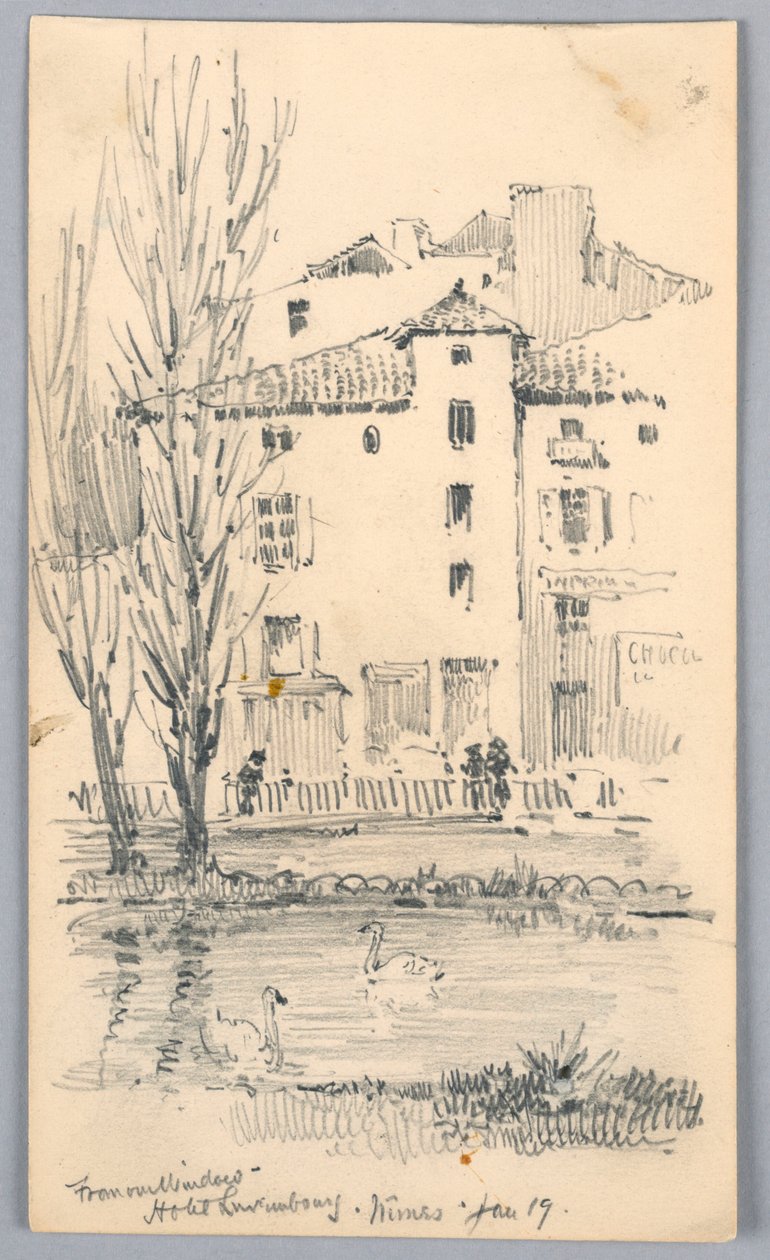 Hôtel Luxembourg, Nîmes – De notre fenêtre - Arnold William Brunner