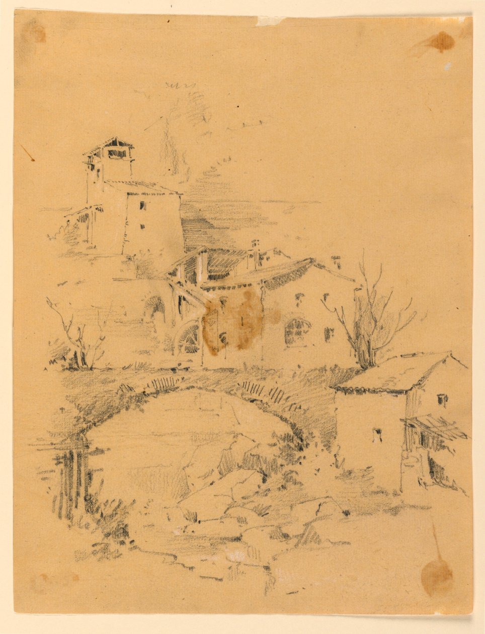 Moulin sur un ruisseau - Arnold William Brunner