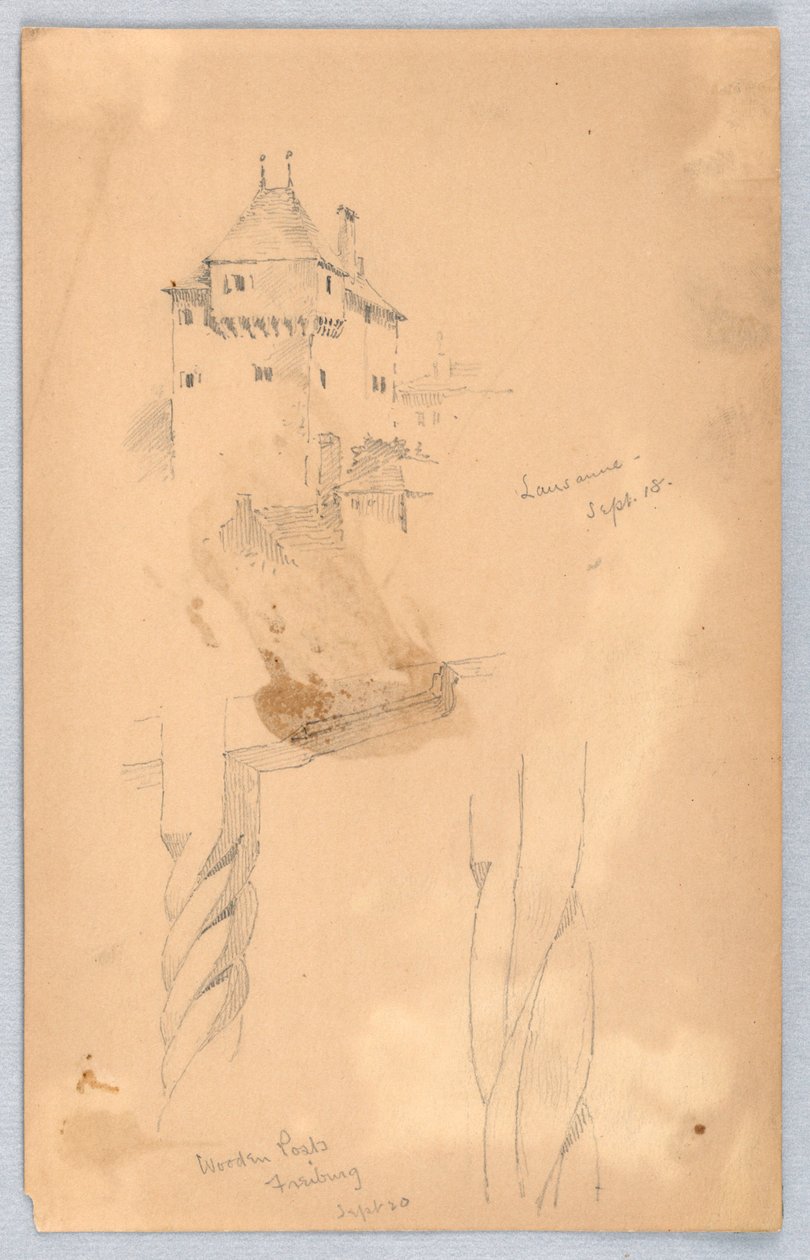 Esquisses à Lausanne - Arnold William Brunner