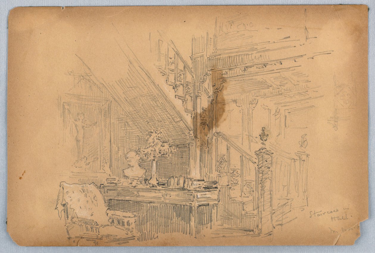Escalier—Mossley Hall - Arnold William Brunner