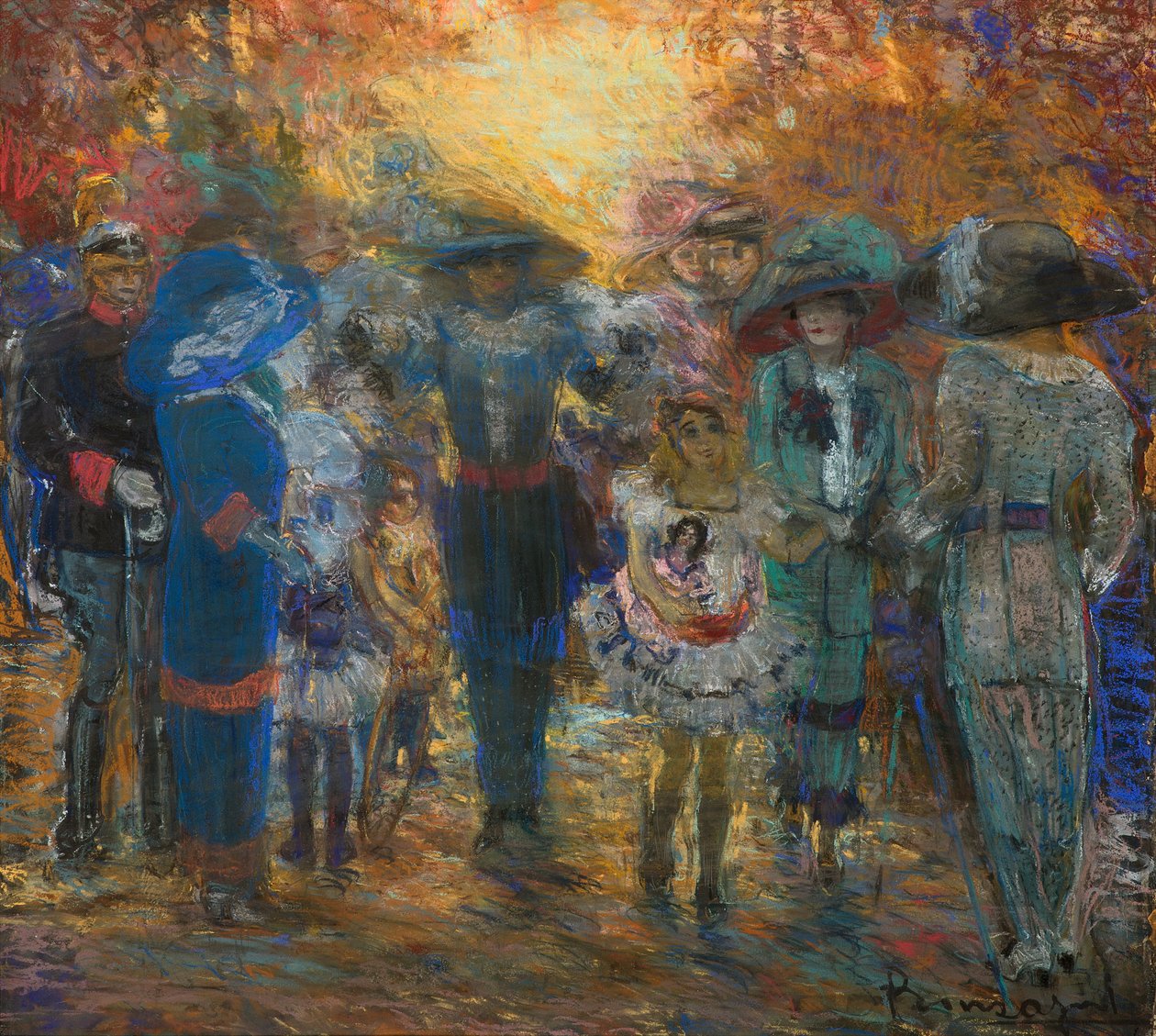 Mondanité, vers 1911 - Aroldo Bonzagni