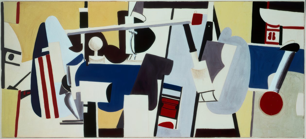 Étude pour une fresque pour le bâtiment administratif, aéroport de Newark, New Jersey - Arshile Gorky
