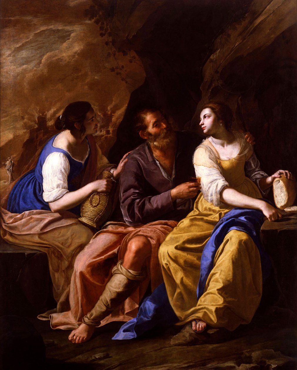 Italien :  Lot e le sue figlie Lot et ses filles - Artemisia Gentileschi
