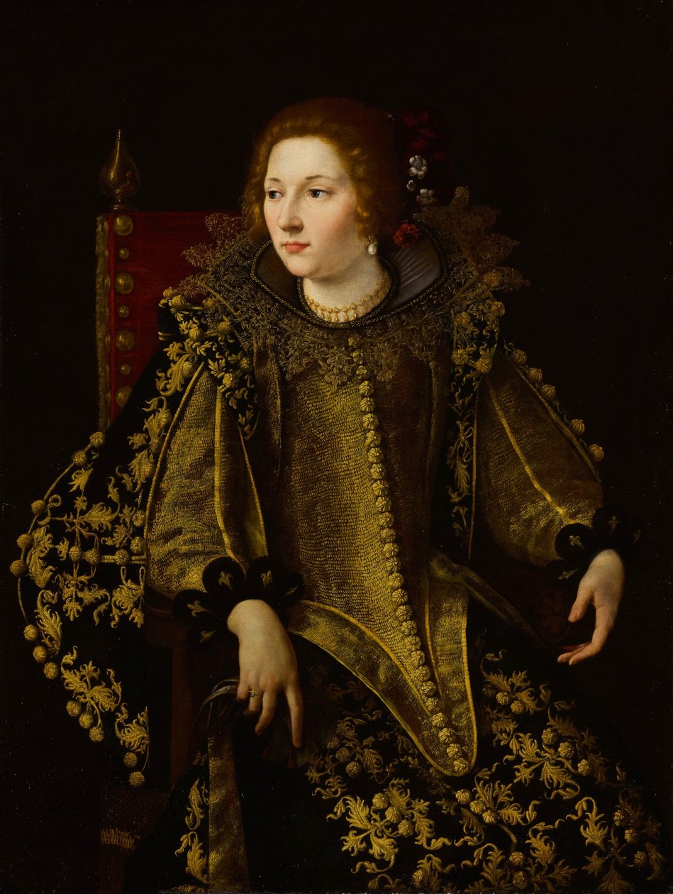 Italien : Ritratto di una donna seduta (signora Caterina Savelli ) Portrait d