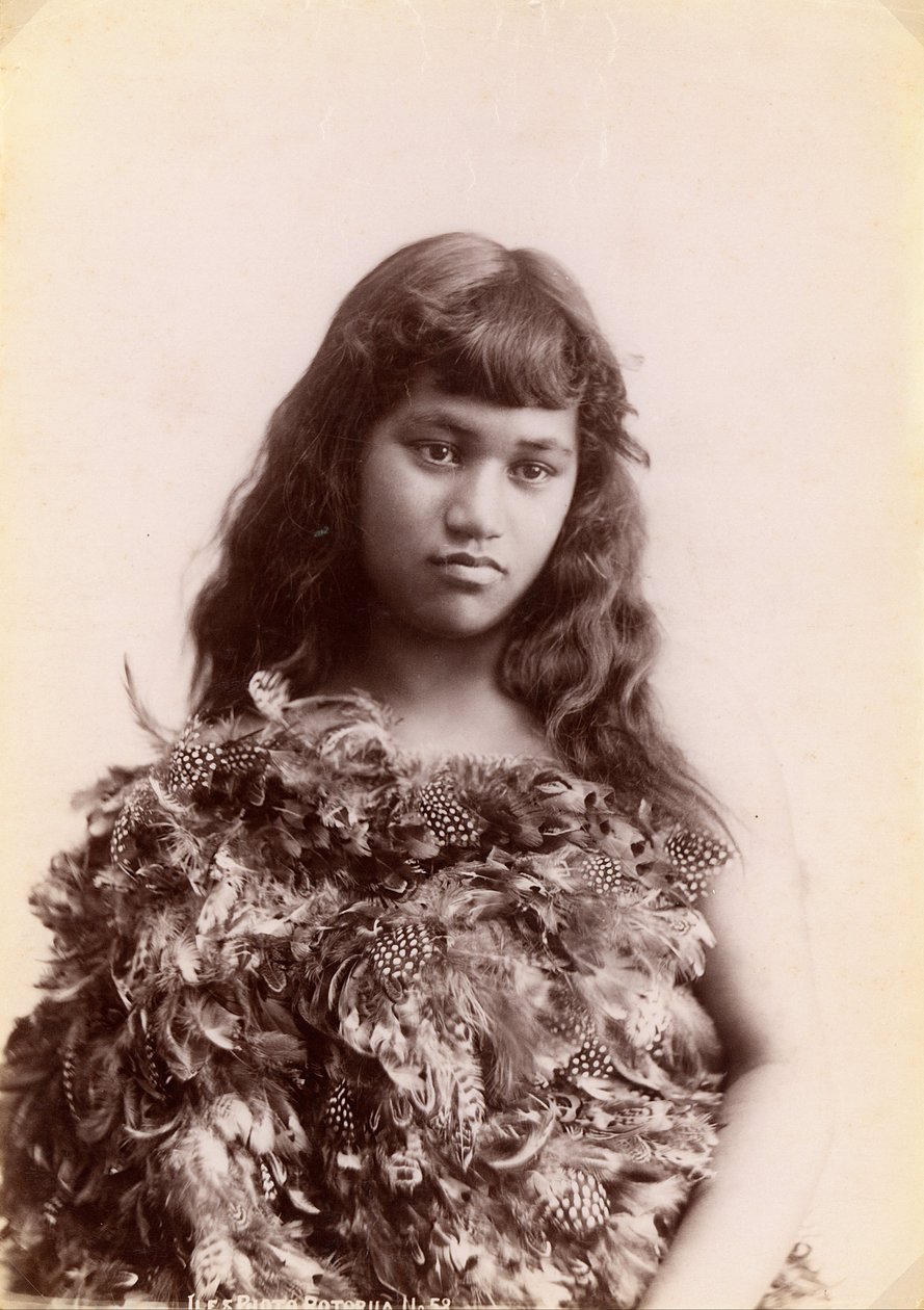 Femme Maori, Rotorua, Nouvelle-Zélande - Arthur James Iles