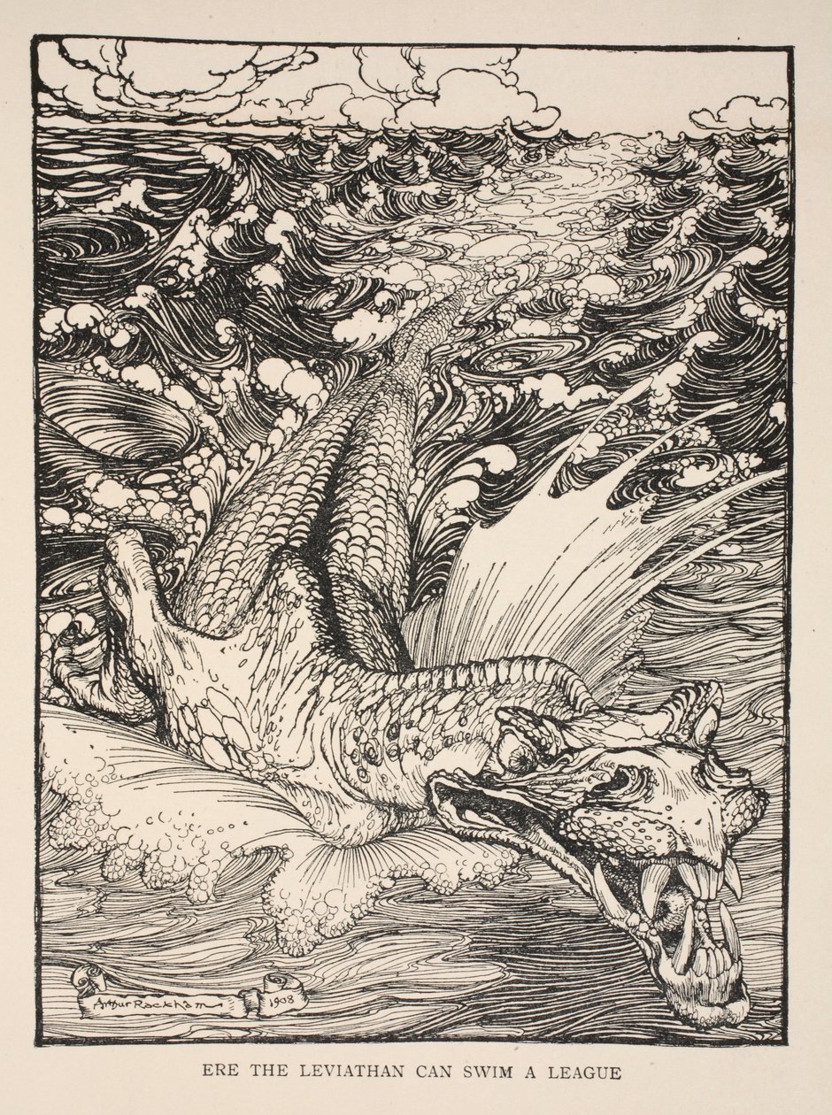 Avant que le Léviathan ne puisse nager une lieue, illustration de 