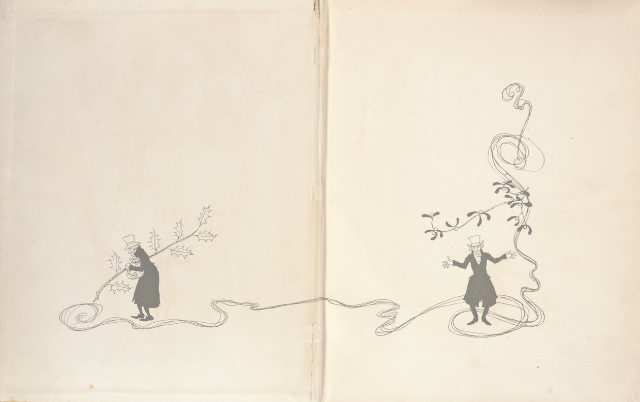 Pages de garde avant - Un chant de Noël, 1915 - Arthur Rackham