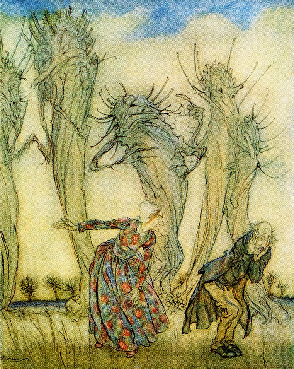 M. et Mme Vinaigre, des Contes de fées anglais racontés par F.A. Steel, 1927 - Arthur Rackham