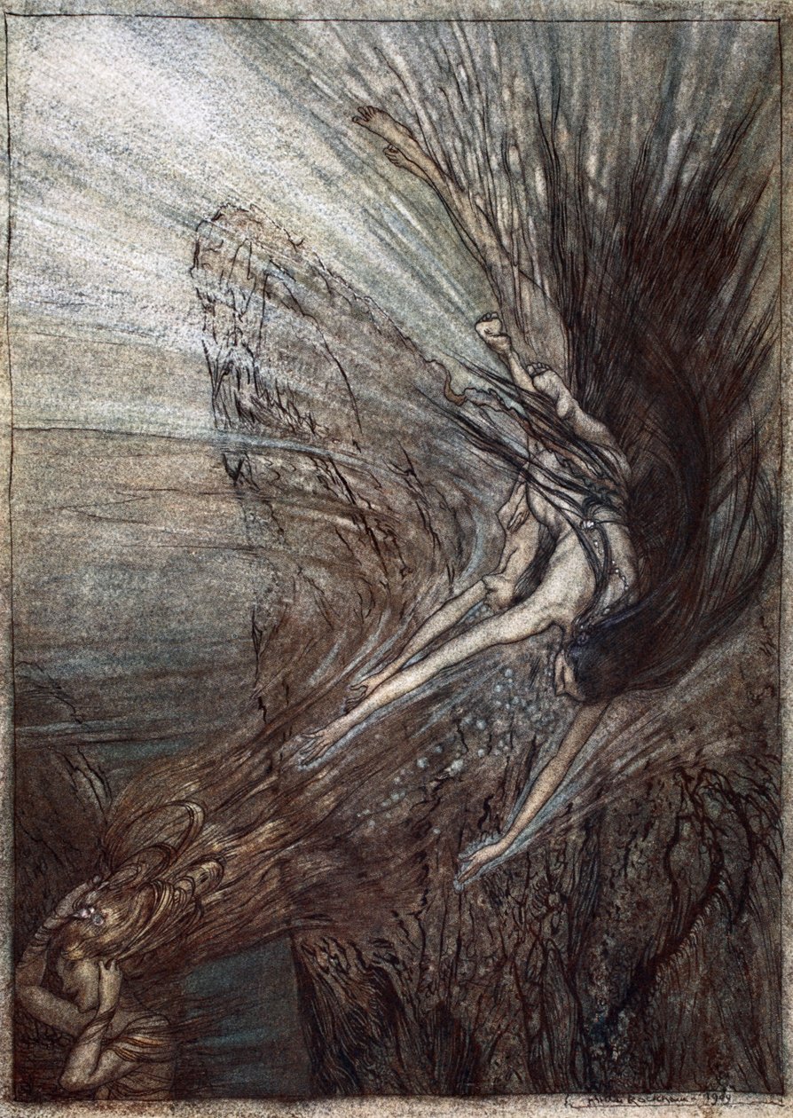 La farandole des filles du Rhin, illustration de 