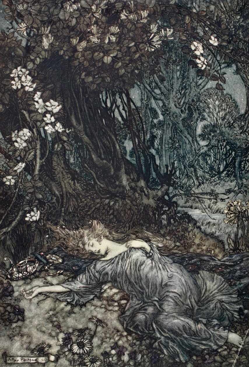 Titania endormie, illustration de 
