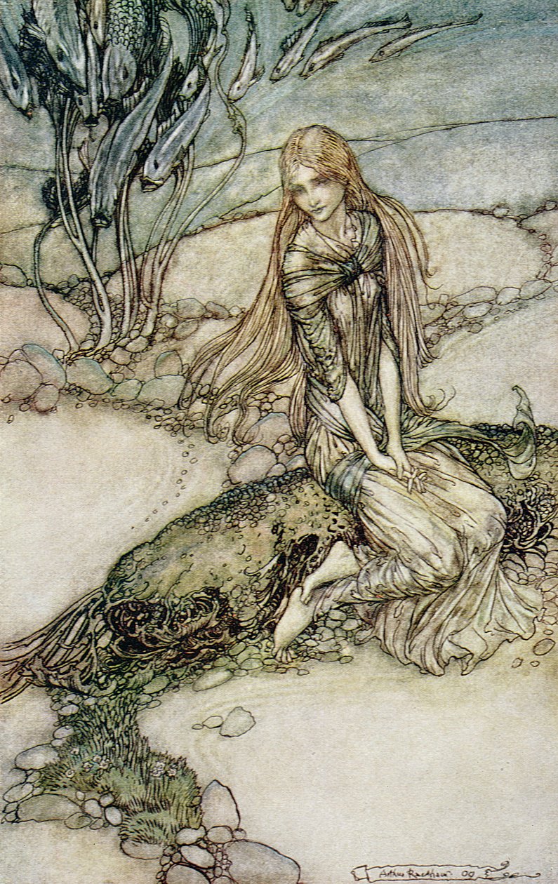 Ondine, illustration du livre de Baron Friedrich de la Motte Fouqué (1777-1843) 1909 - Arthur Rackham