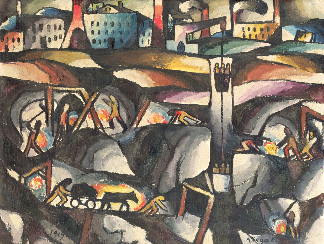 Exploitation minière, 1919 - Arthur Segal