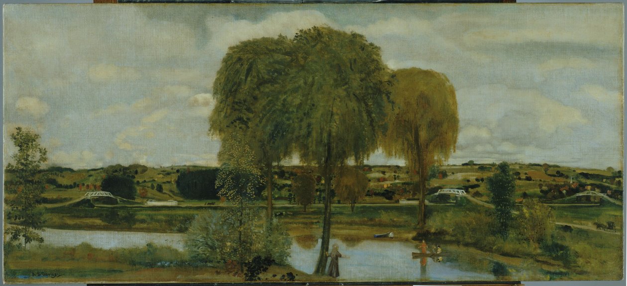 Le long du canal Érié - Arthur Bowen Davies