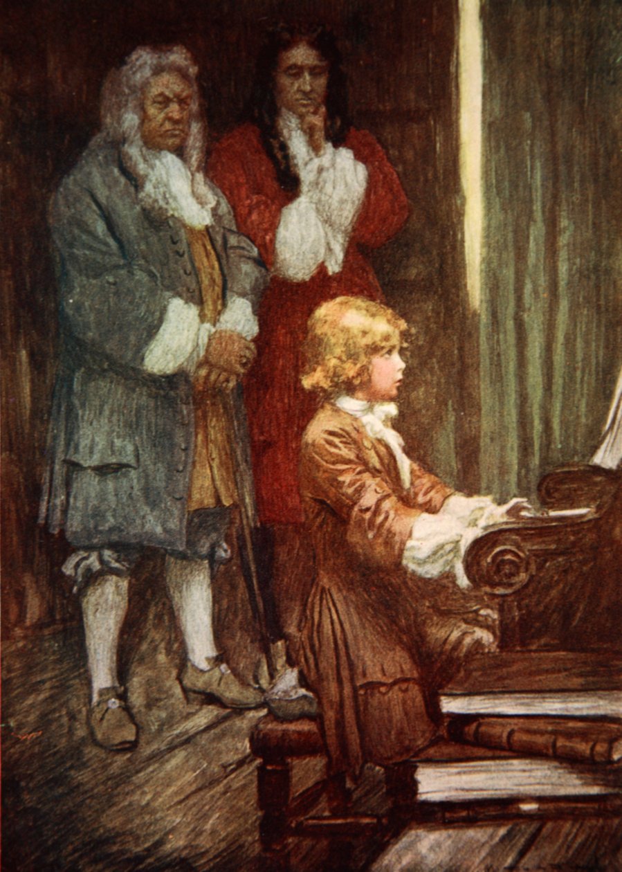 En silence, ils attendaient pendant que Handel jouait - Arthur C. (after) Michael