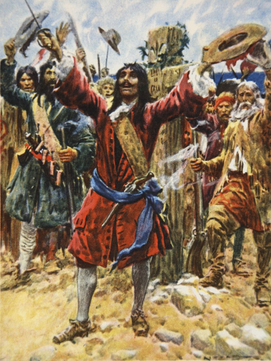 La Salle prenant possession de la Louisiane, illustration de 