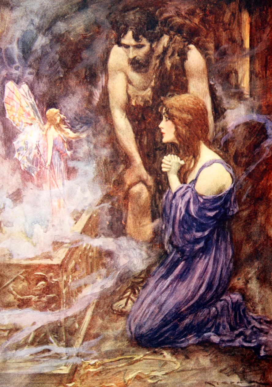 Un magnifique être féerique aux ailes colorées s