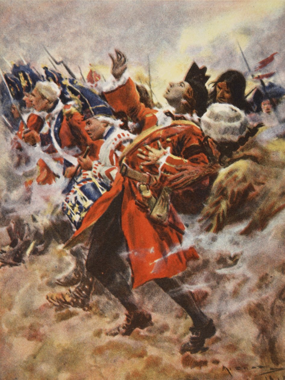 La mort de Wolfe, illustration de 