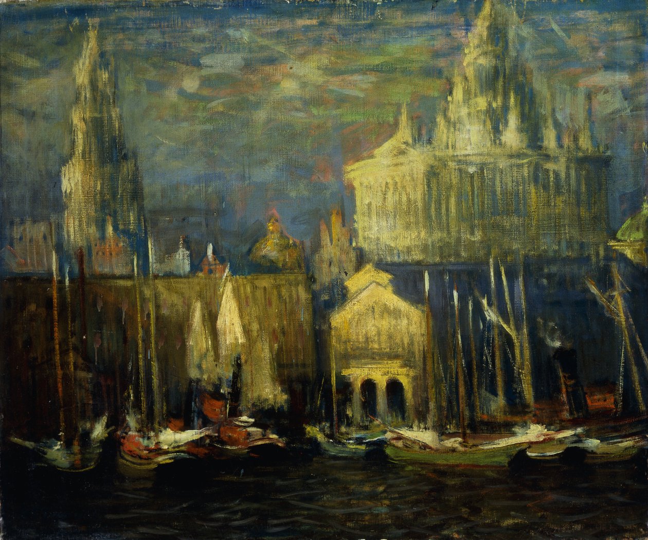 Front de mer de New York - Arthur Clifton Goodwin