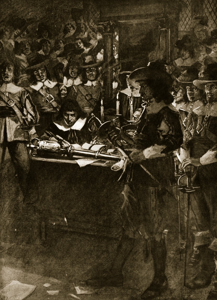 Strafford remettant son épée à la Chambre des communes, illustration de 
