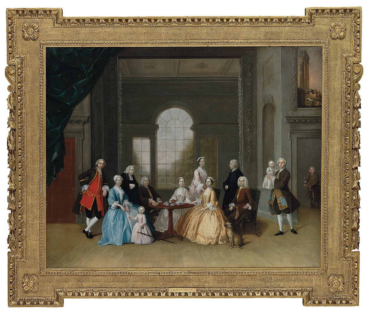 Portrait de groupe de John Offley Crewe et sa famille - Arthur Devis