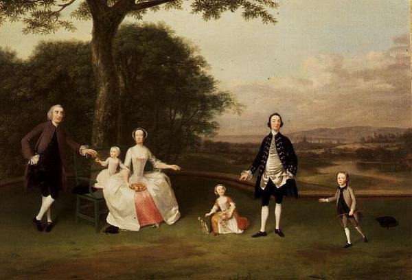 La famille Till, vers 1750-51 - Arthur Devis