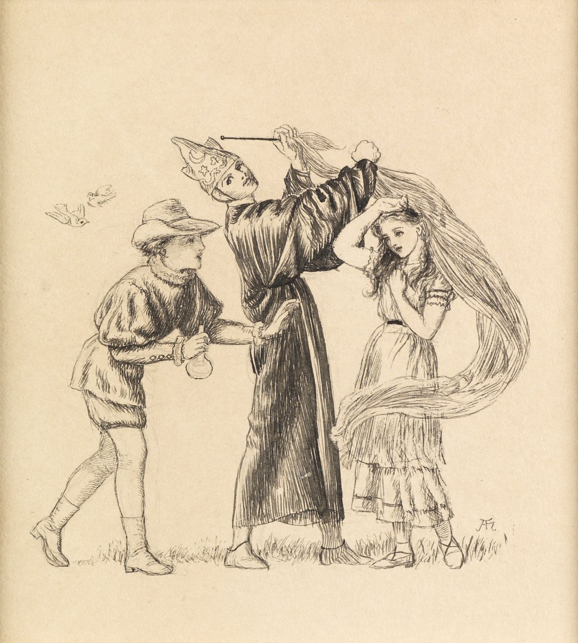 La beauté est comme la beauté fait, 1871 - Arthur Hughes