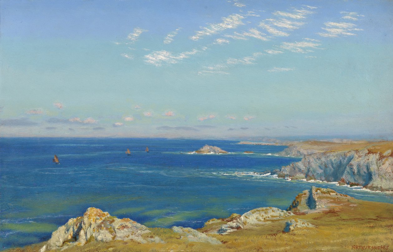 Newquay Headland, Cornouailles - Arthur Hughes