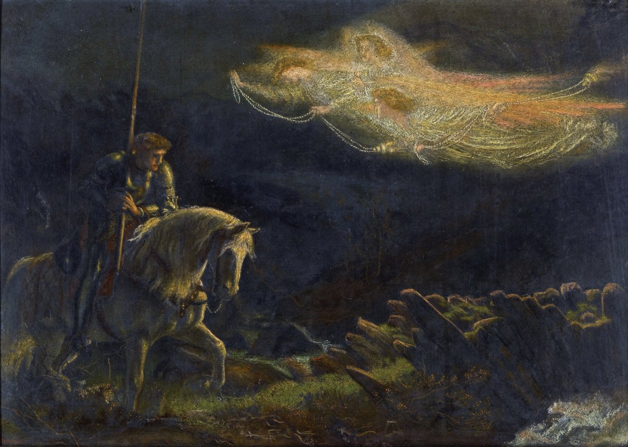 La Quête du Saint Graal par Arthur Hughes (1832-1915) - Arthur Hugues