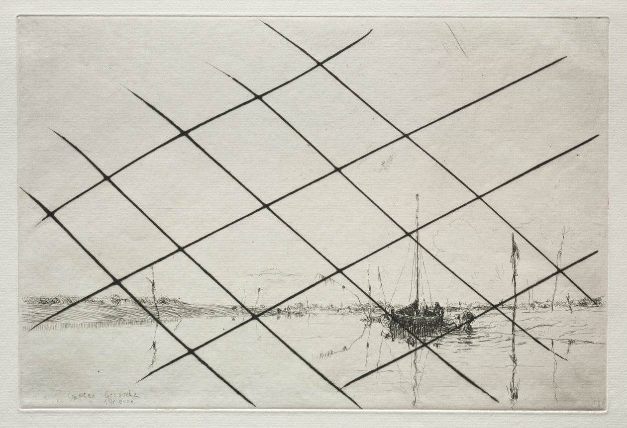 Parcs à huîtres (sur Essex Creek à marée basse) - Arthur John Trevor Briscoe
