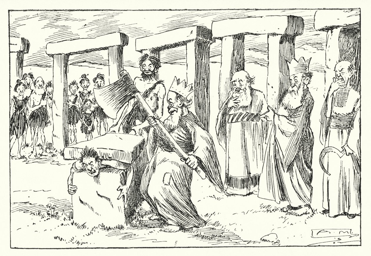 BC 95, Les Druides (lithographie) - Arthur Moreland