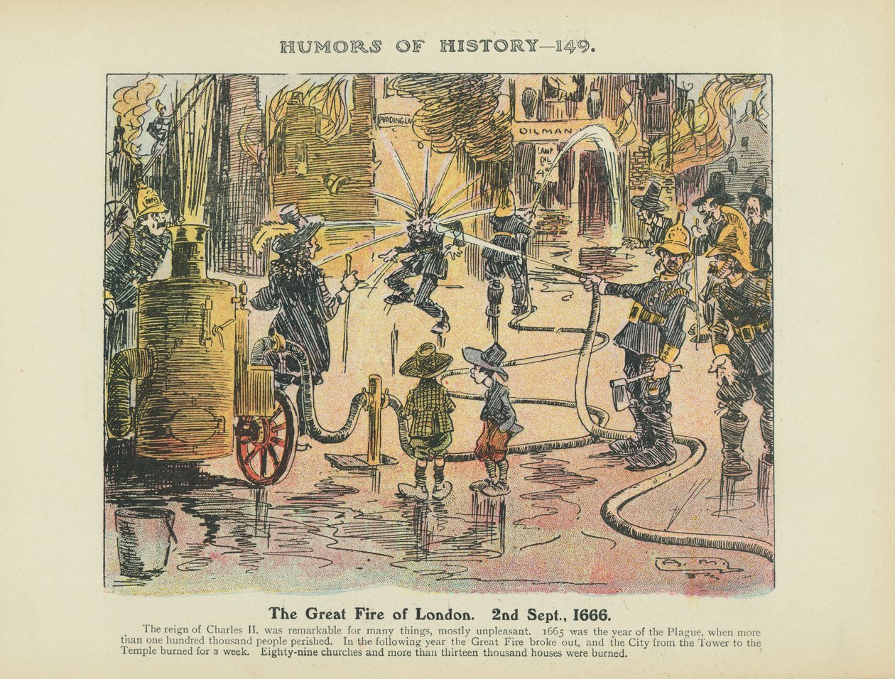 Le grand incendie de Londres. 2 sept. - Arthur Moreland