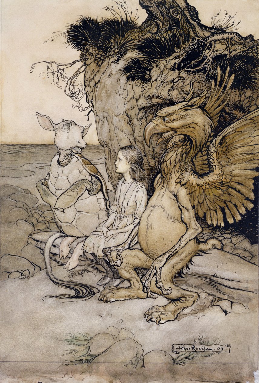 Alice et la Fausse Tortue, illustration des Aventures d