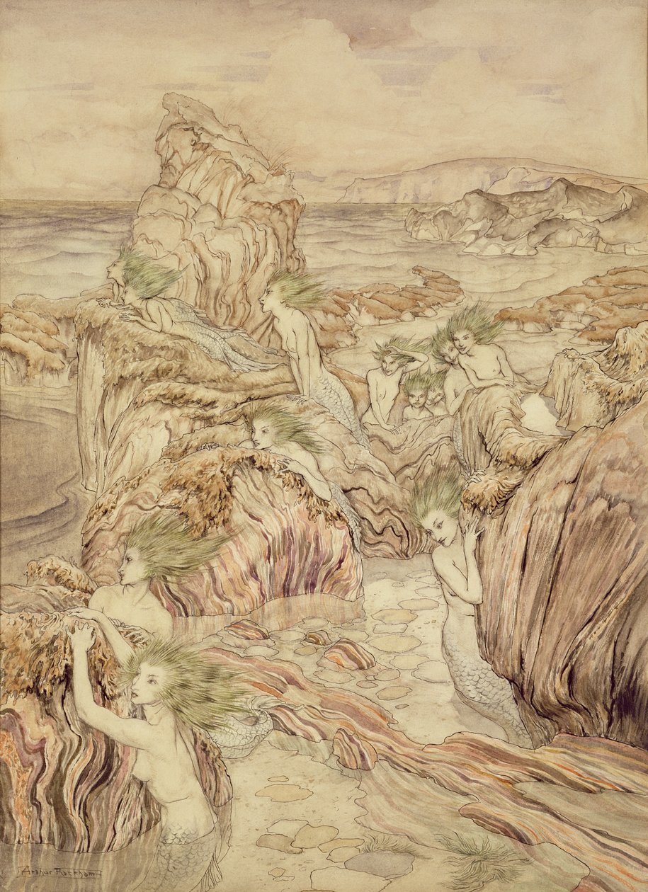 Fille de la mer, illustration des Trois Pommes d