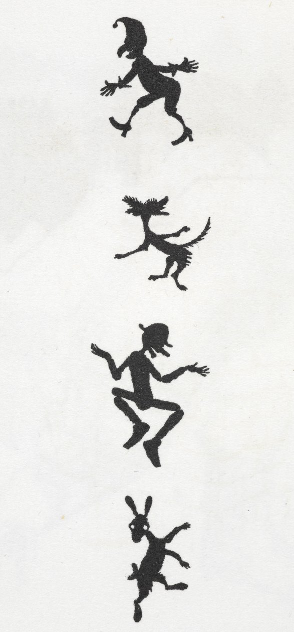 Elfes et chiens - Arthur Rackham