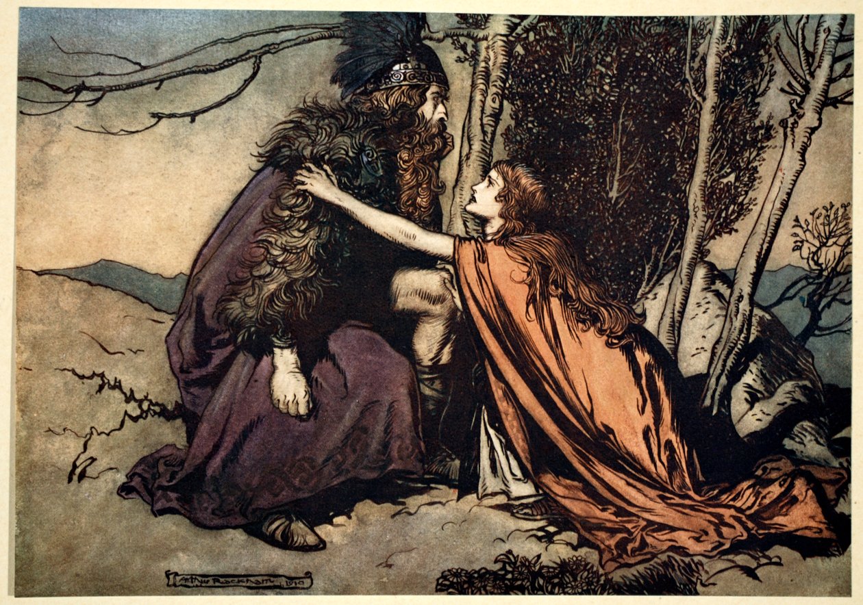 Père ! Père ! Dis-moi ce qui te fait mal, tu remplis ton enfant de consternation !, 1910 - Arthur Rackham