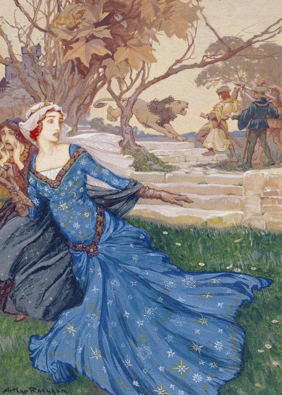 Guenièvre sauvée par La Cote Male Taile, illustration d