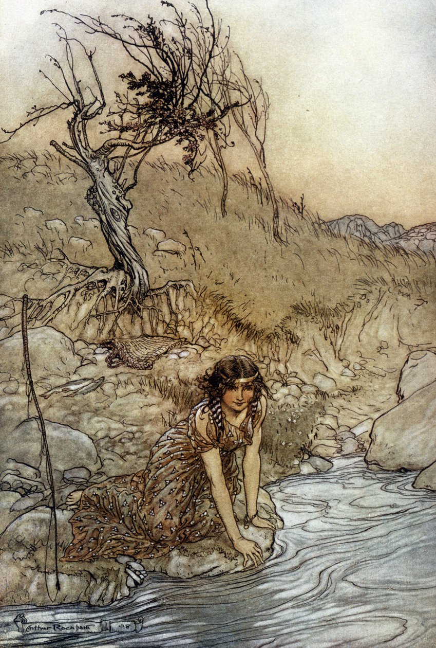 Hermia : Illustration par Arthur RACKHAM pour Le Songe d