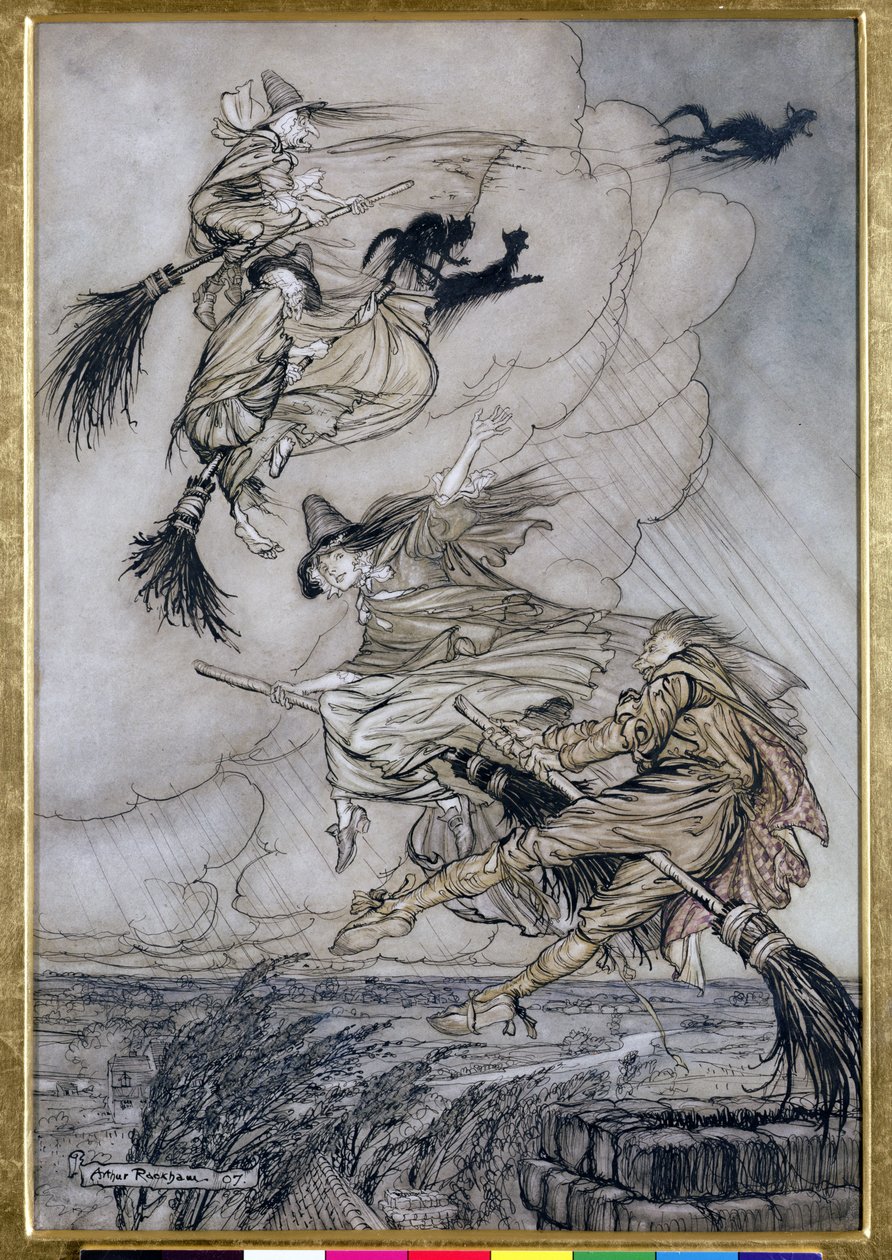 Hé ! Monte la cheminée, fille ! Hé après toi !, illustration dans Les Légendes d
