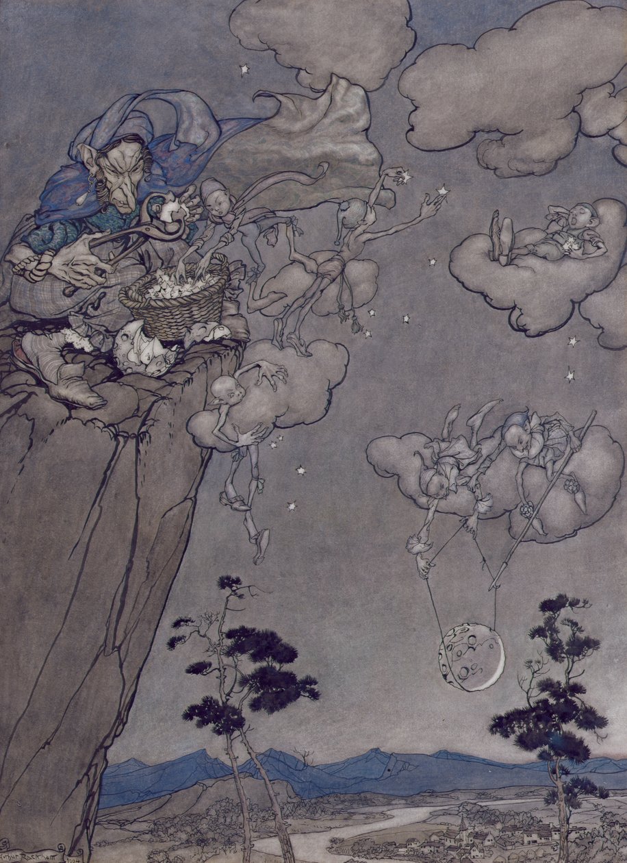 Illustration de Rip Van Winkle par Washington Irving (1783-1859) 1904 - Arthur Rackham