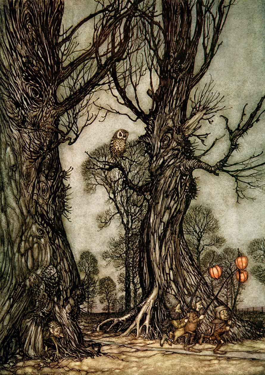 Peter Pan dans les jardins de Kensington - Arthur Rackham