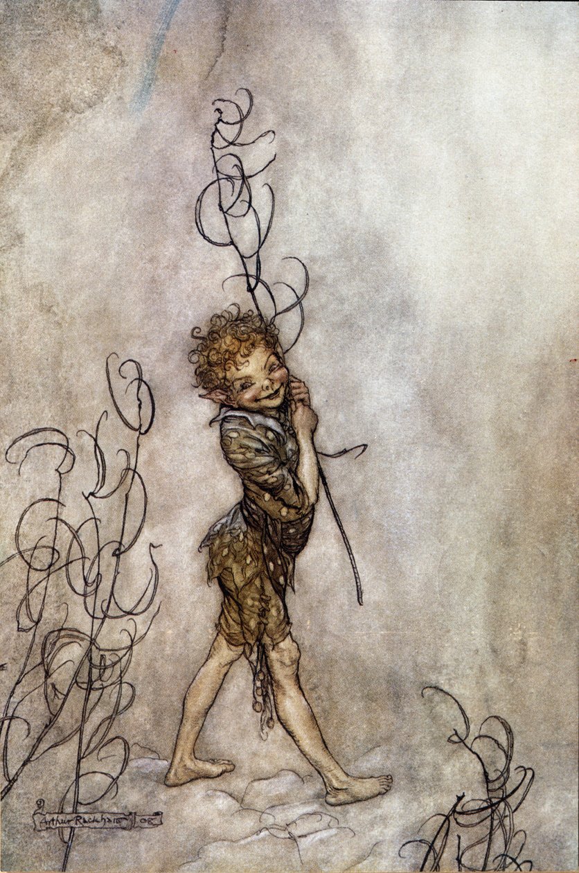 Personnage de Puck. Illustration pour Le Songe d