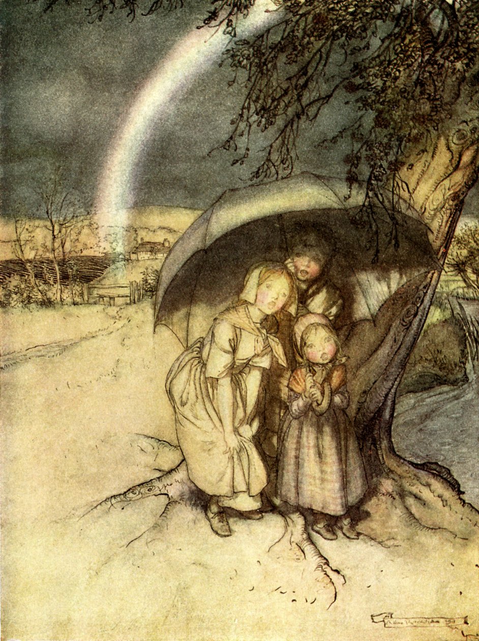 Pluie, pluie va en Espagne - Arthur Rackham