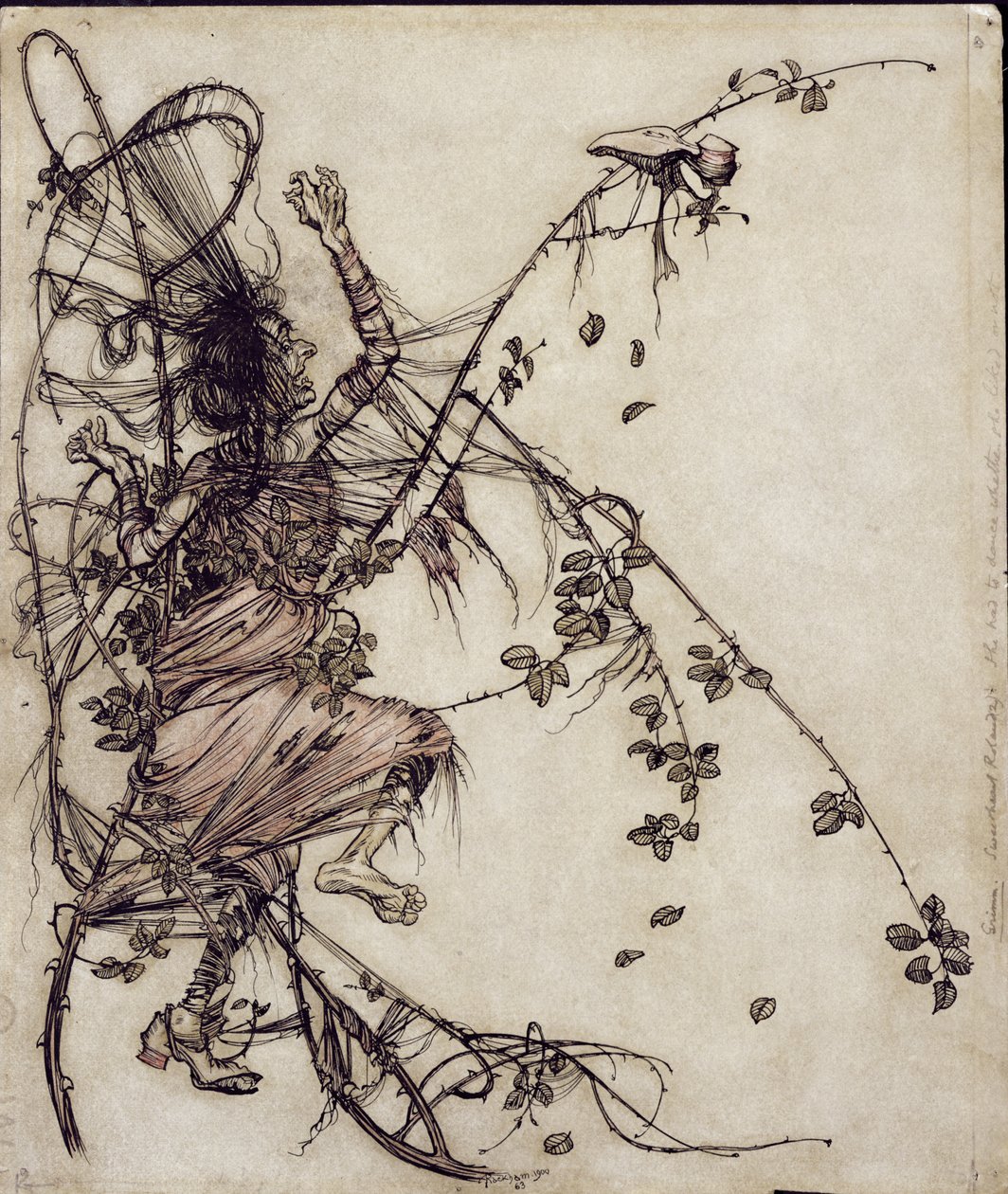 Sweetheart Roland, illustration des Frères Grimm, traduit par Mrs Edgar Lewis, publié en 1900 - Arthur Rackham