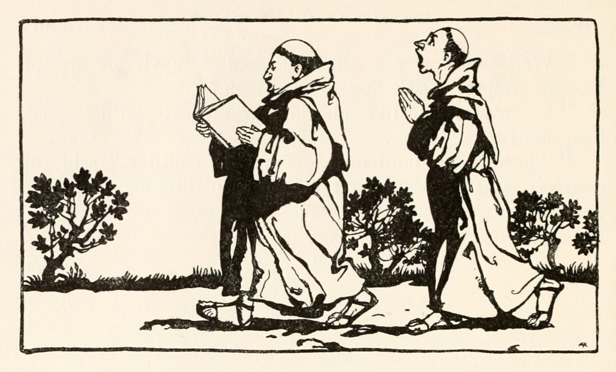 La sorcière était assise contre le mur de La frénésie de Morgan dans Contes de fées irlandais - Arthur Rackham