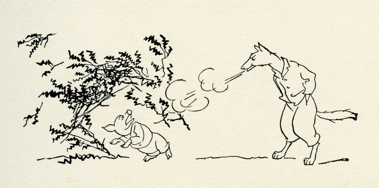 Les trois petits cochons - Arthur Rackham