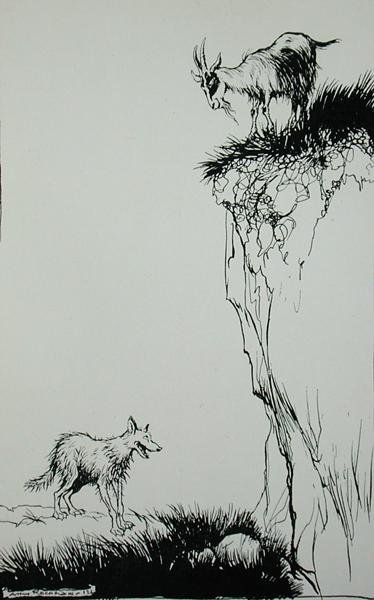 Le Loup et la Chèvre, illustration des 